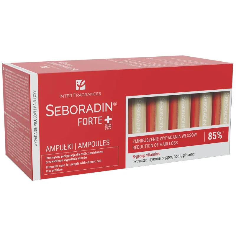 Seboradin Forte, 14 fiole, tratament impotriva caderii parului — preț și oferte