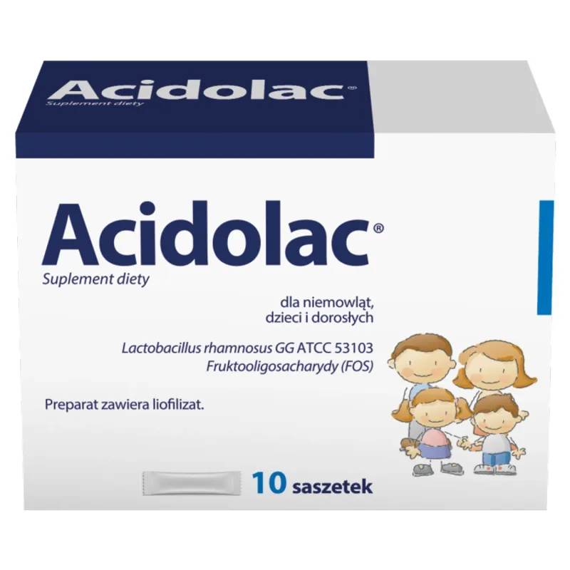 Acidolac, liofilizat oral pentru sugari, copii și adulți, 10 plicuri Polpharma — preț și oferte