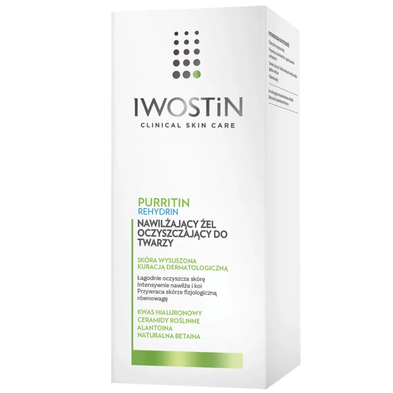 Iwostin Purritin Rehydrin, Gel de spălare hidratant pentru față, 150 ml — preț și oferte