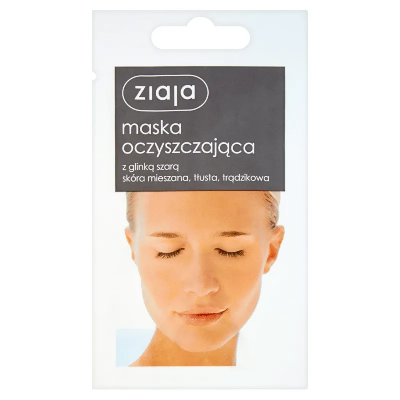Ziaja, Mască de față, curățare cu argilă cenușie, 7 ml — preț și oferte