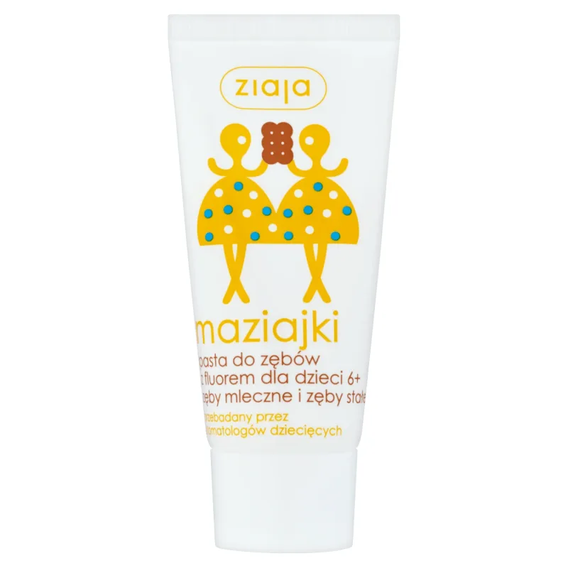 Ziaja Maziajki, pastă de dinți cu fluor pentru copii începând cu vârsta de 6 ani, aromă de înghețată, 50 ml — preț și oferte