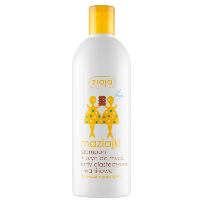 Ziaja Maziajki, șampon și lichid de spălare, prăjitură și înghețată de vanilie, peste 3 ani, 400 ml — preț și oferte