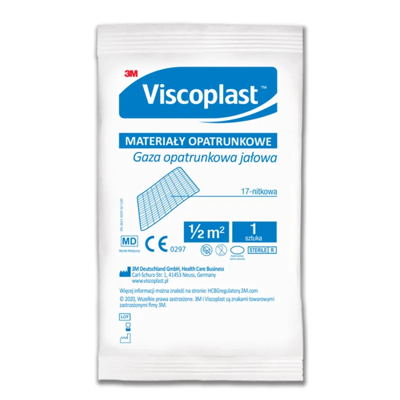 Viscoplast, tifon pentru pansamente, steril, cu filet 17, 1/2 m2, 1 bucată — preț și oferte