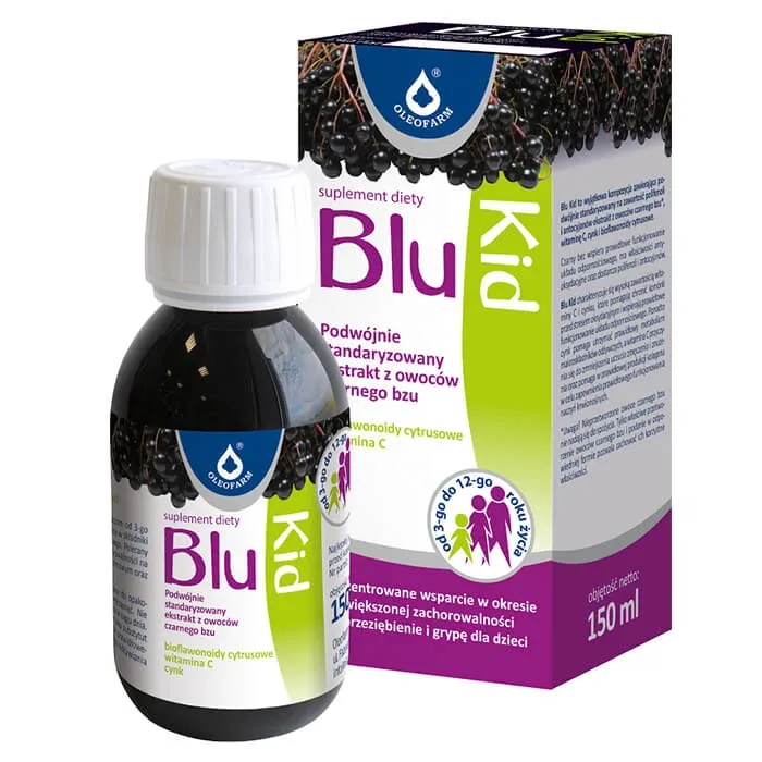 BluKid, sirop de la 3 la 12 ani, 150 ml Oleofarm — preț și oferte