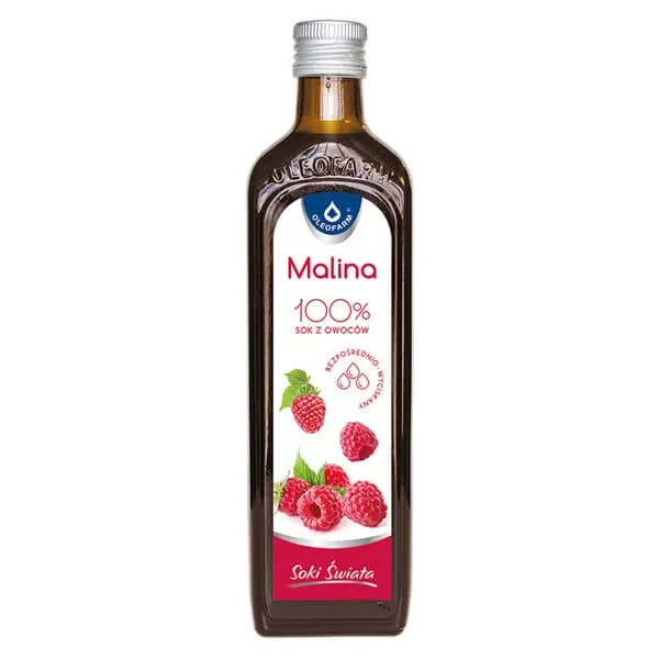 Oleofarm Juices of the World Zmeură, 100% suc de fructe, 490 ml — preț și oferte