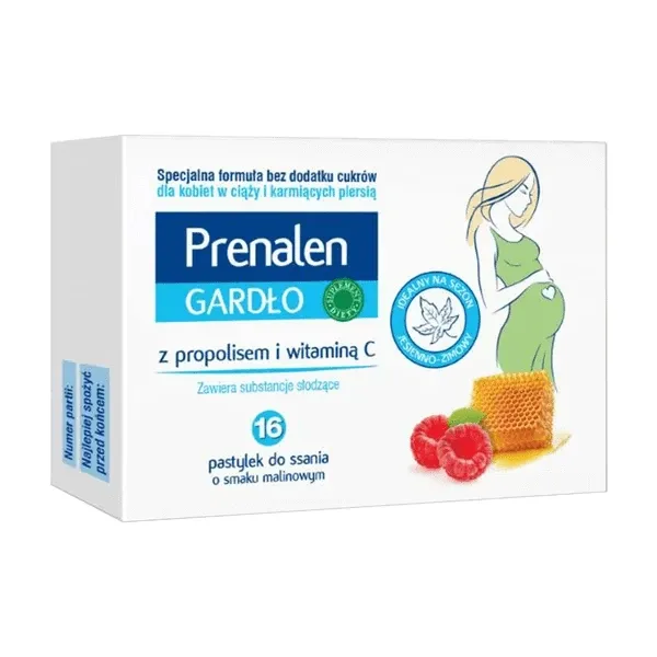 Prenalen Throat, cu propolis și vitamina C, 16 pastile Lek Pharmaceuticals — preț și oferte