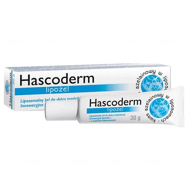 Hascoderm Lipozel, gel lipozomal pentru pielea cu tendință acneică, 30 g — preț și oferte