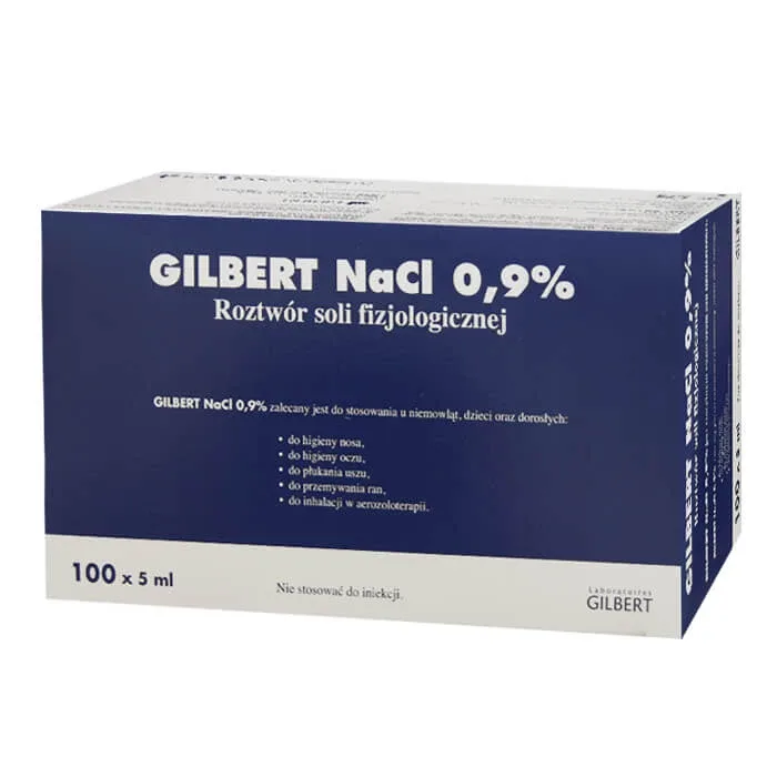 Gilbert NaCl 0,9%, soluție salină, 5 ml x 100 fiole — preț și oferte