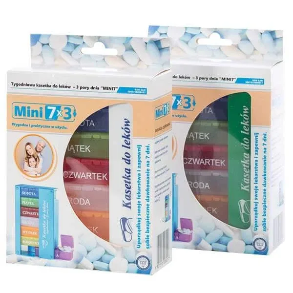 El-Comp Mini 7, casetă de medicație săptămânală, cu 3 camere — preț și oferte