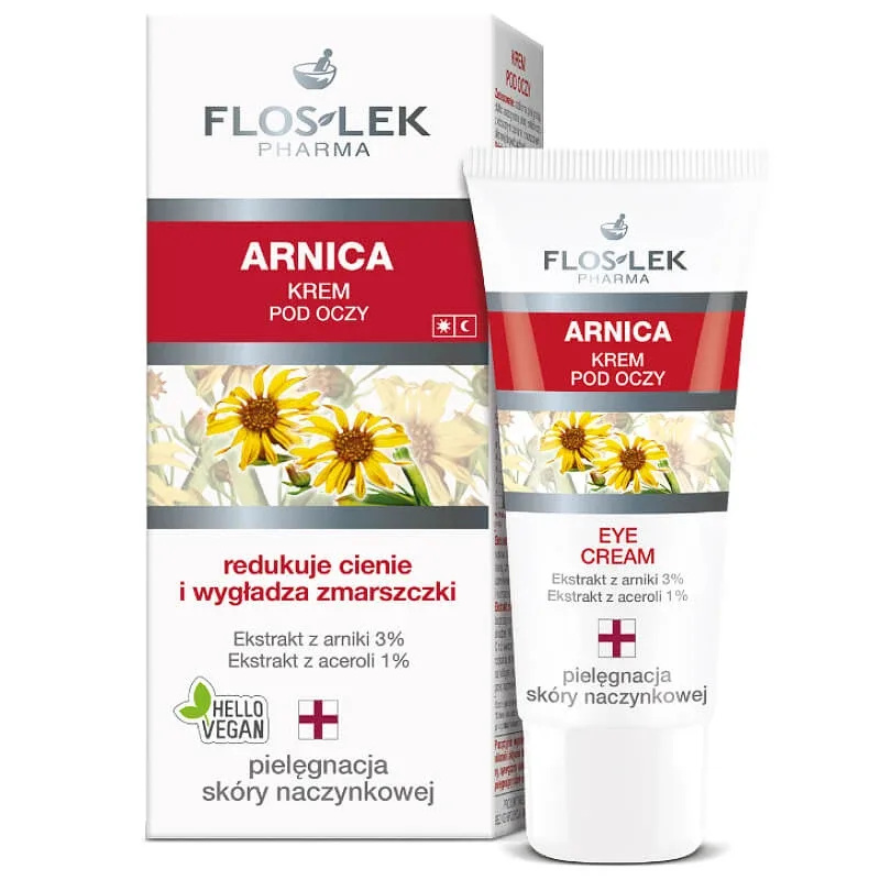 Cremă de ochi Flos-Lek Arnica, pentru ten cuperoză, 30 ml — preț și oferte