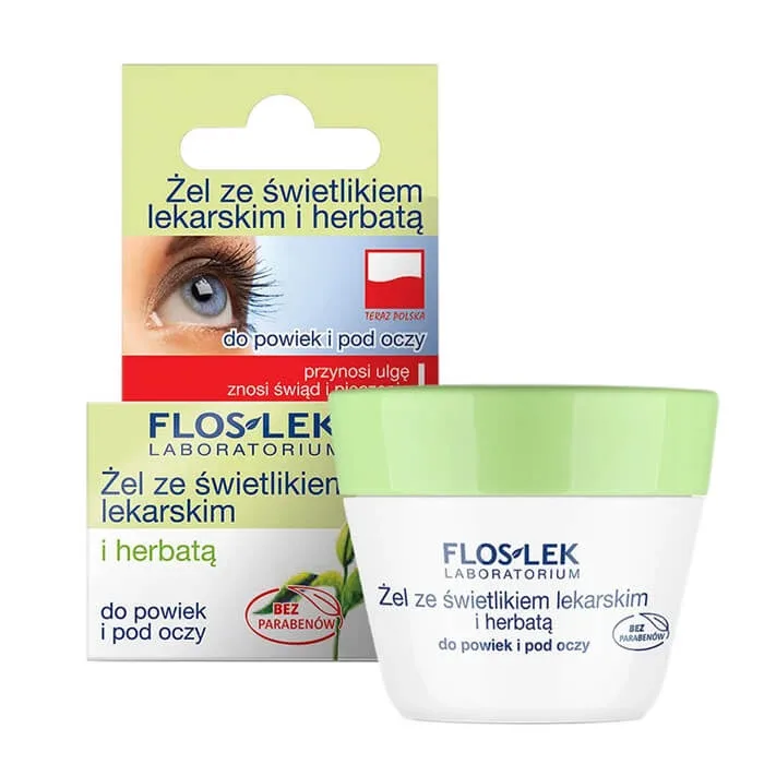 Flos-Lek, gel cu echinaceea și ceai pentru pleoape și sub ochi, 10 g — preț și oferte