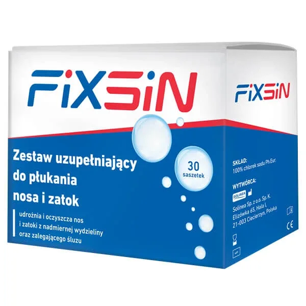 Fixsin, set suplimentar de clătire nazală și sinusală, 30 de pliculețe Solinea — preț și oferte