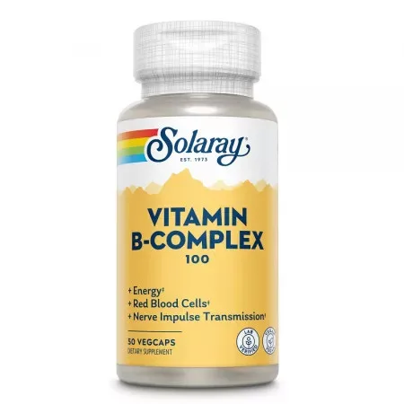 B-Complex 100 Solaray, 50 capsule, Secom — preț și oferte