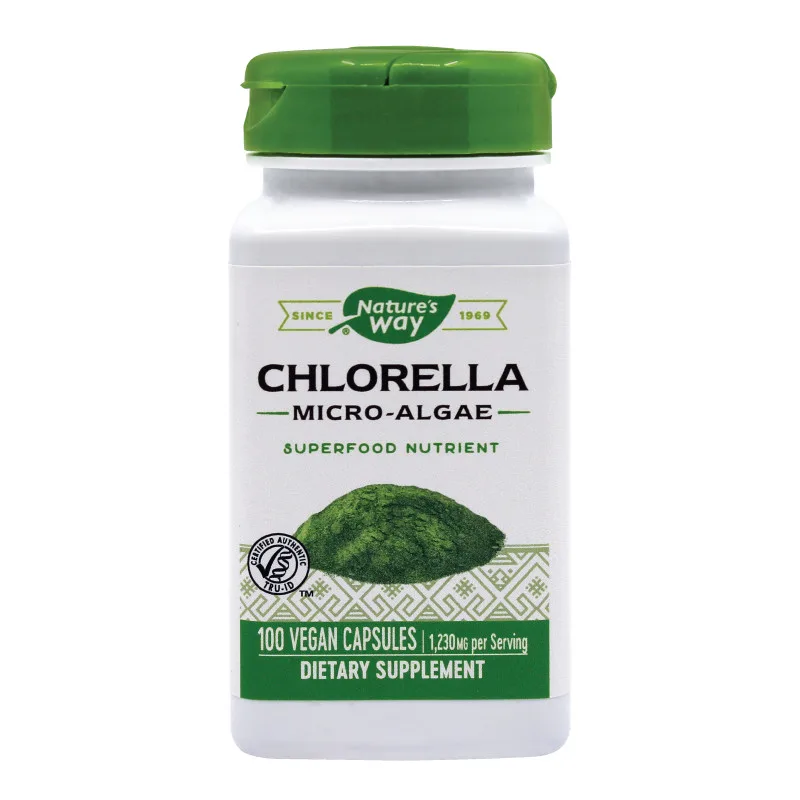 Chlorella Micro-algae 410mg Nature s Way, 100 capsule, Secom — preț și oferte