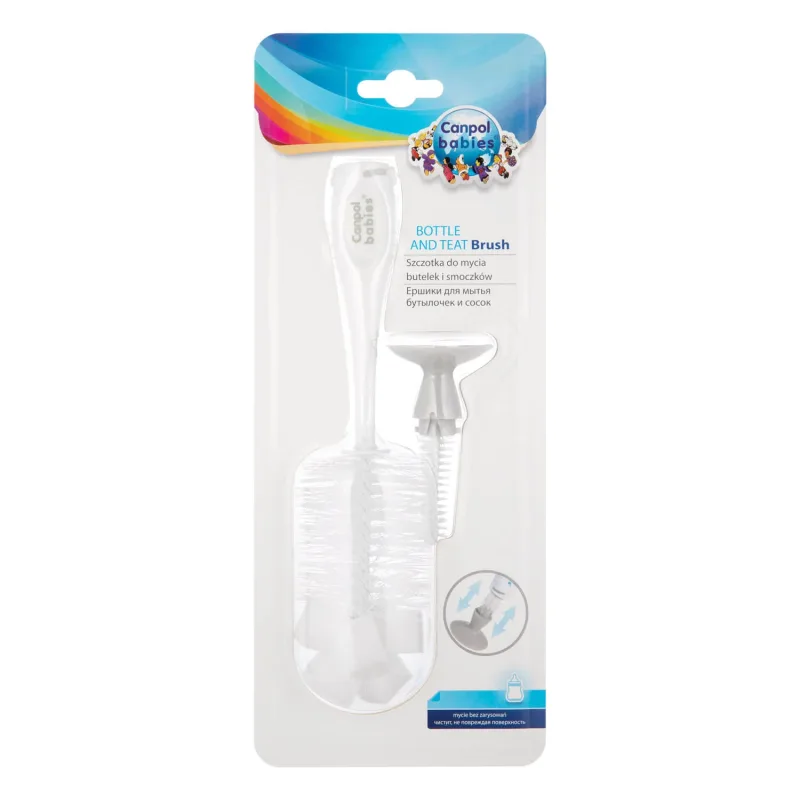 Canpol, perie pentru biberon și tetine cu ventuză, 1 buc. CANPOL BABIES — preț și oferte