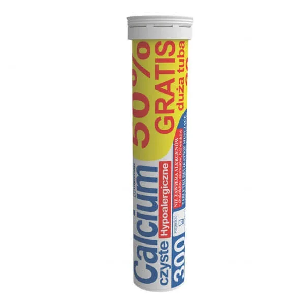 Calcium 300 Pure Hypoallergenic, 20 comprimate efervescente Unipharma — preț și oferte
