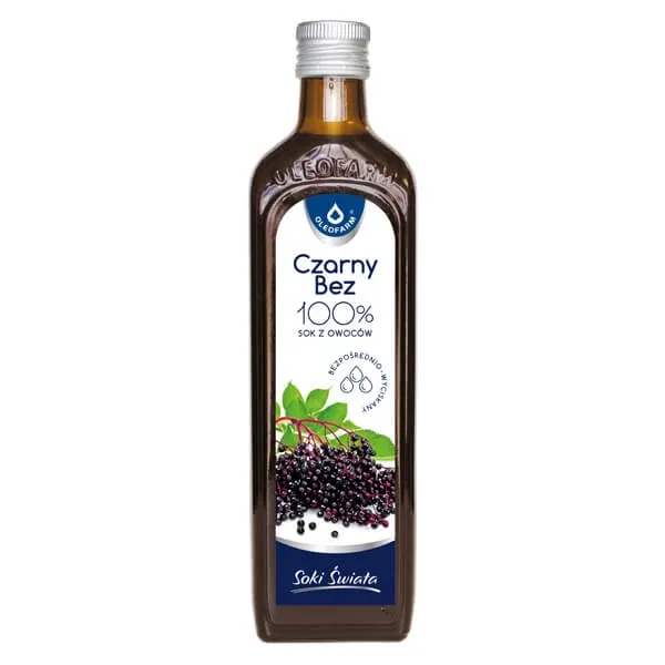 Oleofarm Juices of the World Elderberry, 100% suc de fructe, 490 ml — preț și oferte
