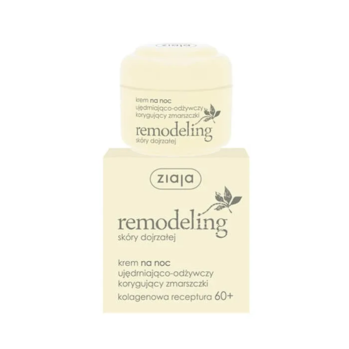 Ziaja Remodeling 60+, Cremă de noapte, fermitate și revitalizare, 50 ml — preț și oferte