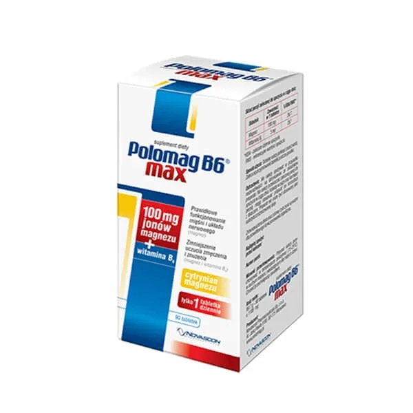 Polomag B6 Max, 90 comprimate Novascon — preț și oferte