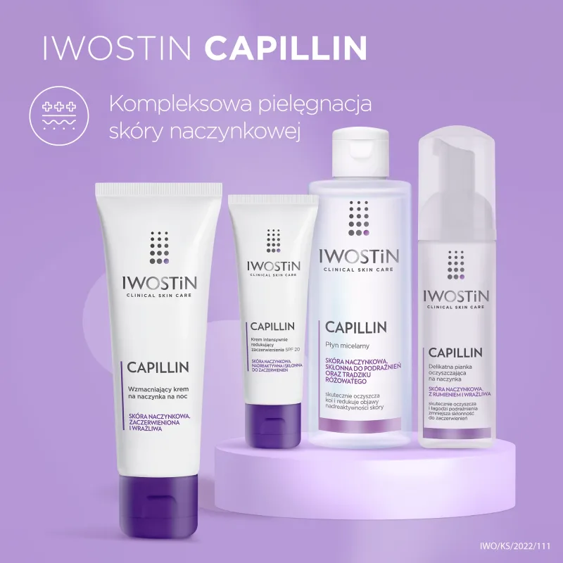 Iwostin Capillin, Cremă de noapte de întărire vasculară, ten hiperreactiv, 40 ml — preț și oferte