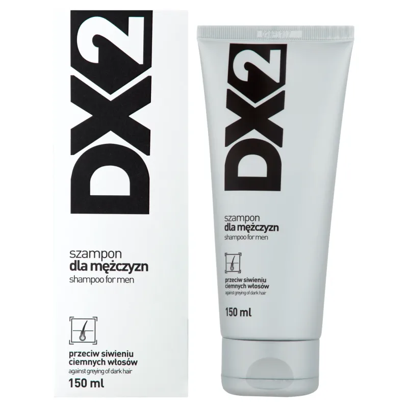 DX2, Șampon pentru bărbați împotriva încărunțirii părului închis, 150 ml AFLOFARM — preț și oferte