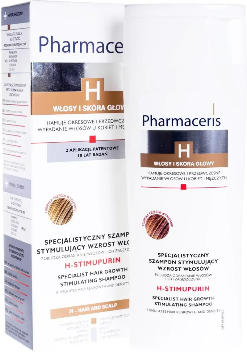 Pharmaceris H Stimupurin șampon specializat pentru stimularea creșterii părului, 250 ml, Dr Irena Eris — preț și oferte