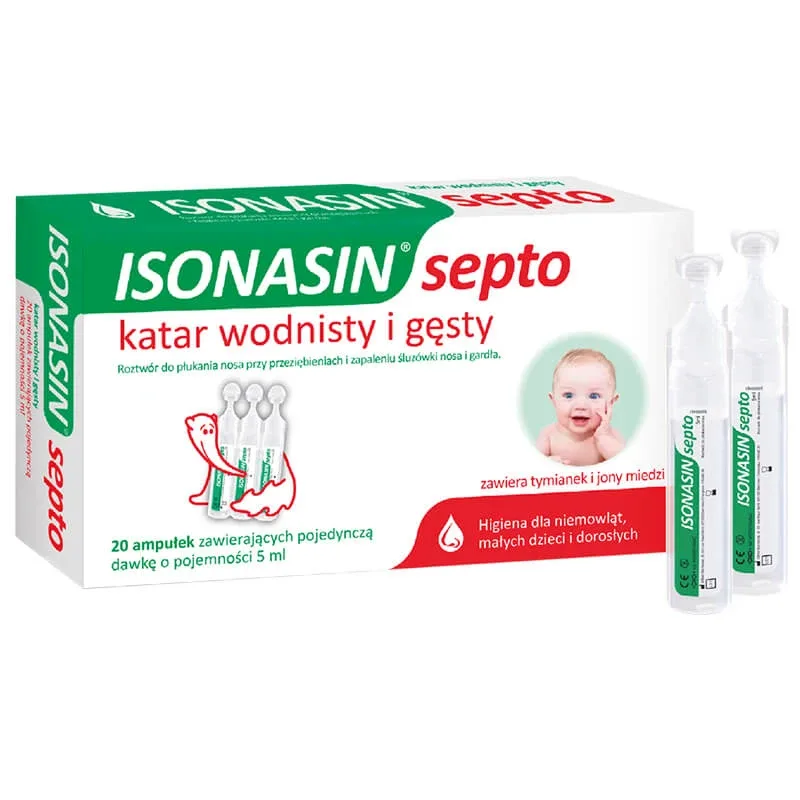 Isonasin Septo, soluție de clătire nazală, 5 ml x 20 fiole Tactica — preț și oferte