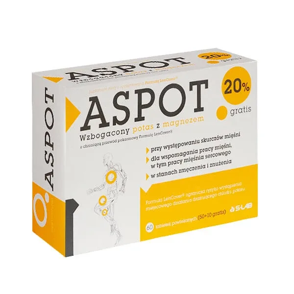 Aspot, potasiu cu magneziu, 60 comprimate S-LAB — preț și oferte