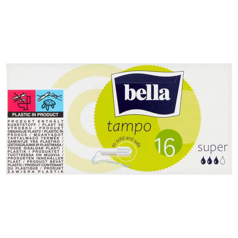 Bella Tampo, tampoane sanitare cu răsucire ușoară, Super, 16 buc. — preț și oferte