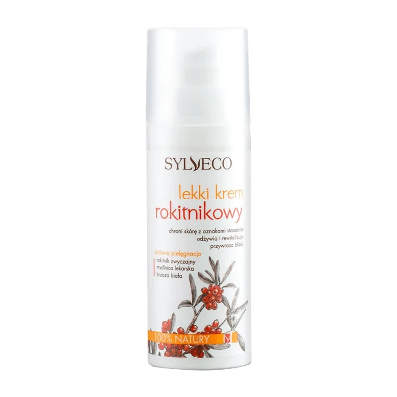 Sylveco, Cremă ușoară de cătină de mare pentru față, 50 ml — preț și oferte