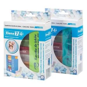 El-Comp Elena, casetă de medicamente, săptămânal, cu 4 camere