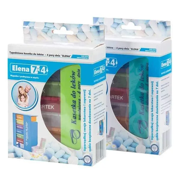 El-Comp Elena, casetă de medicamente, săptămânal, cu 4 camere — preț și oferte