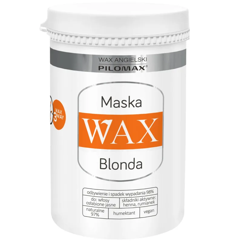 WAX Pilomax NaturClassic Blonde, Mască regenerantă pentru părul deschis, 480 ml — preț și oferte