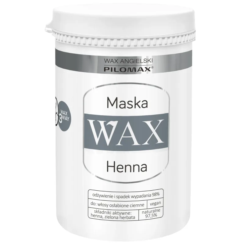 WAX Pilomax Natur Classic, Henna, Mască regenerantă pentru părul și scalpul închis la culoare, 480 ml — preț și oferte