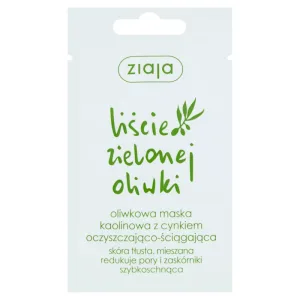 Ziaja Green Olive Leaf, Mască de caolin cu zinc, de curățare și purificare, 7 ml
