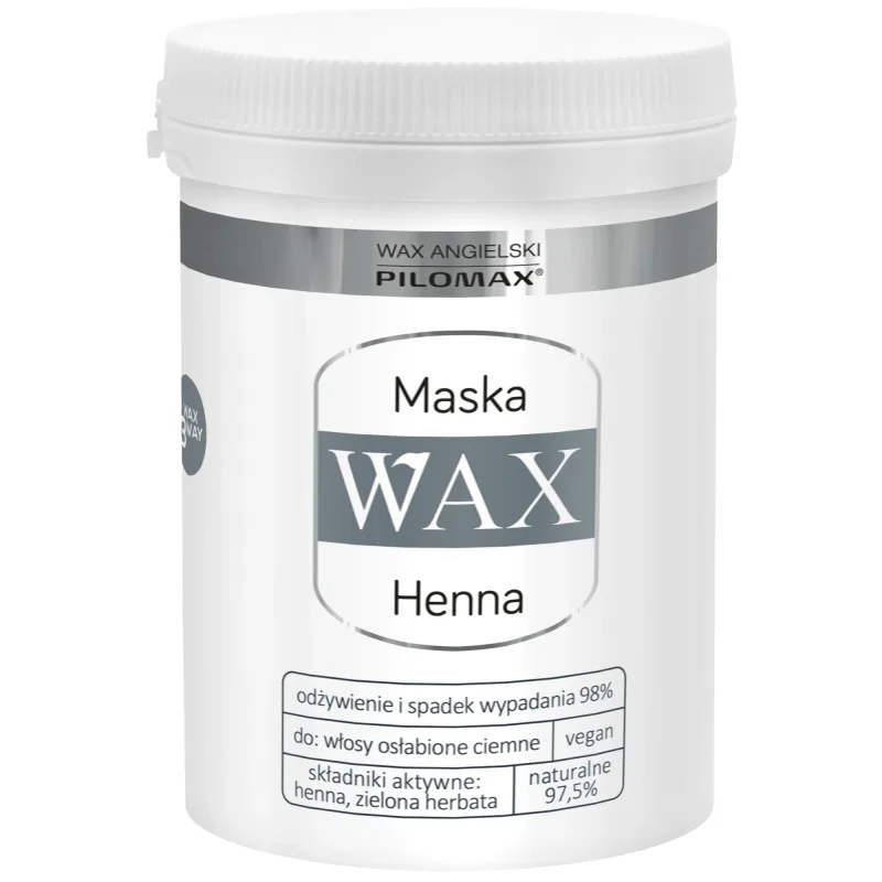WAX Pilomax Natur Classic, Henna, Mască regeneratoare pentru părul și scalpul închis la culoare, 240 ml — preț și oferte
