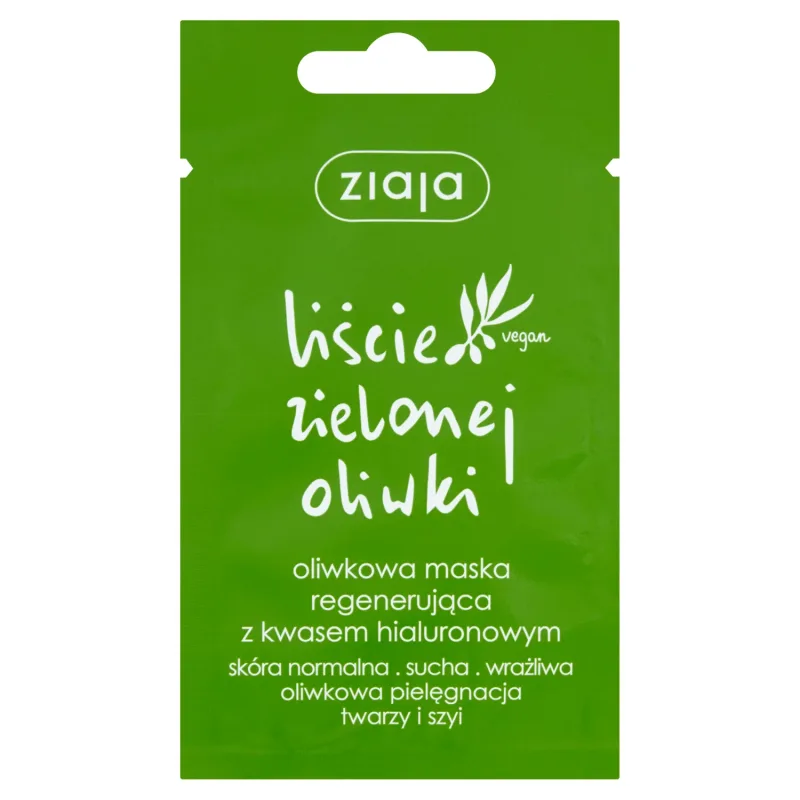 Ziaja Green Olive Leaf, Mască regenerantă cu acid hialuronic, 7 ml — preț și oferte