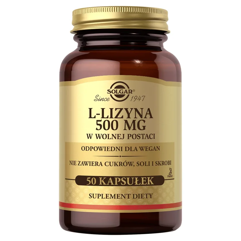 Solgar L-Lizină în formă liberă, 50 capsule — preț și oferte