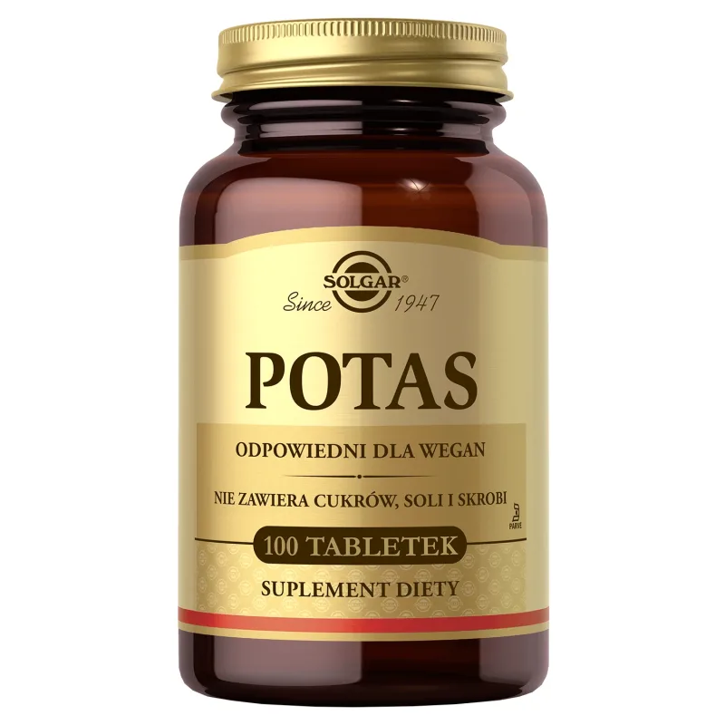 Solgar Potasiu, 100 comprimate — preț și oferte