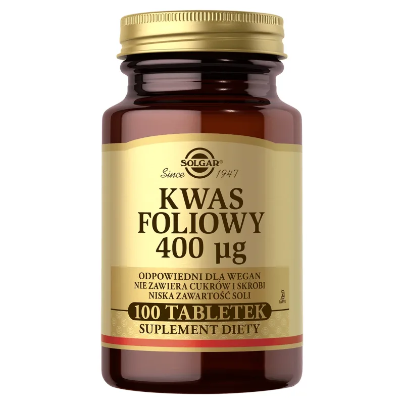 Solgar Acid folic 400 µg, 100 comprimate — preț și oferte