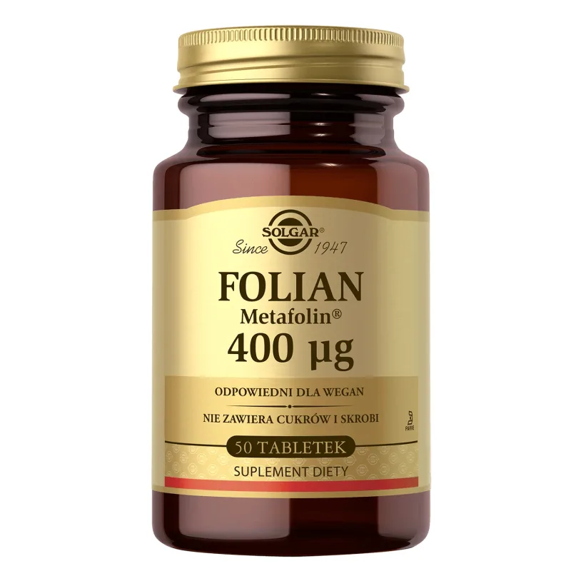 Solgar Folate Metafolin 400 µg, 50 comprimate — preț și oferte