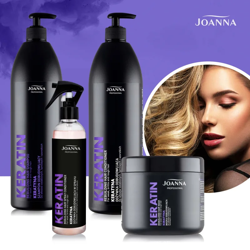 Joanna Professional Keratin, balsam restaurator, spray, 300 ml — preț și oferte