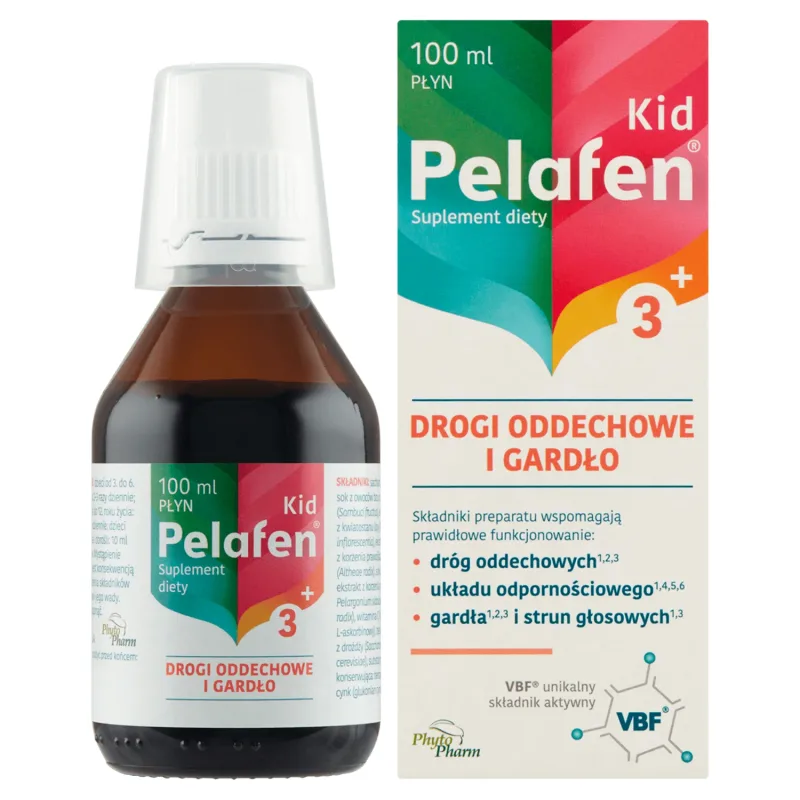 Pelafen Kid 3+, sirop pentru copii de peste 3 ani și adulți, aromă de fructe, 100 ml Phytopharm — preț și oferte