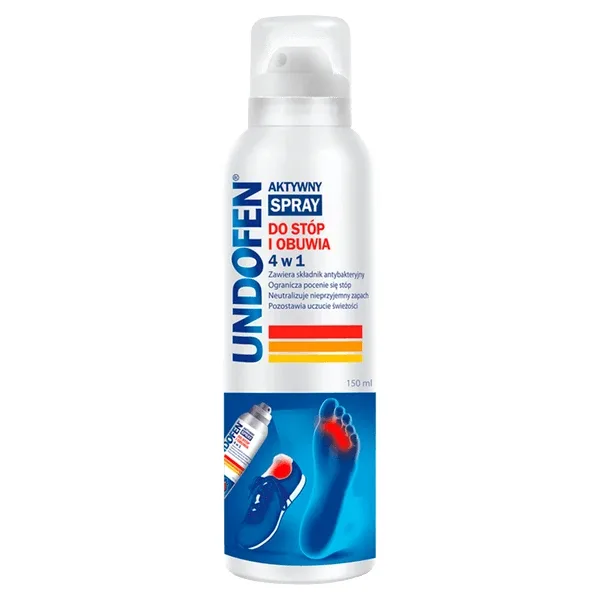 Undofen, Spray activ 4 în 1 pentru picioare și încălțăminte, 150 ml — preț și oferte