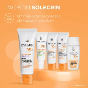 Iwostin Solecrin Capillin, Cremă protectoare și calmantă, Piele vasculară și hiperreactivă, SPF 50+, 50 ml