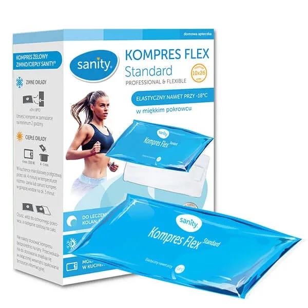 Sanity Flex, compresă cu gel în pungă, standard, 10 cm x 26 cm, 1 bucată — preț și oferte