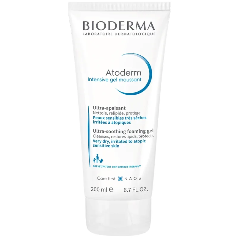 Gel de curățare Bioderma Atoderm Intensive, piele foarte uscată, atopică și iritată, 200 ml, Naos — preț și oferte