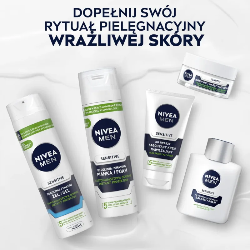 Nivea Men Sensitive, spumă de ras calmantă, 200 ml — preț și oferte