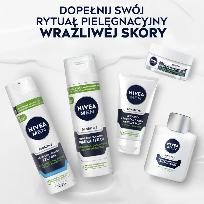 Nivea Men Sensitive, hidratant facial calmant, 75 ml — preț și oferte
