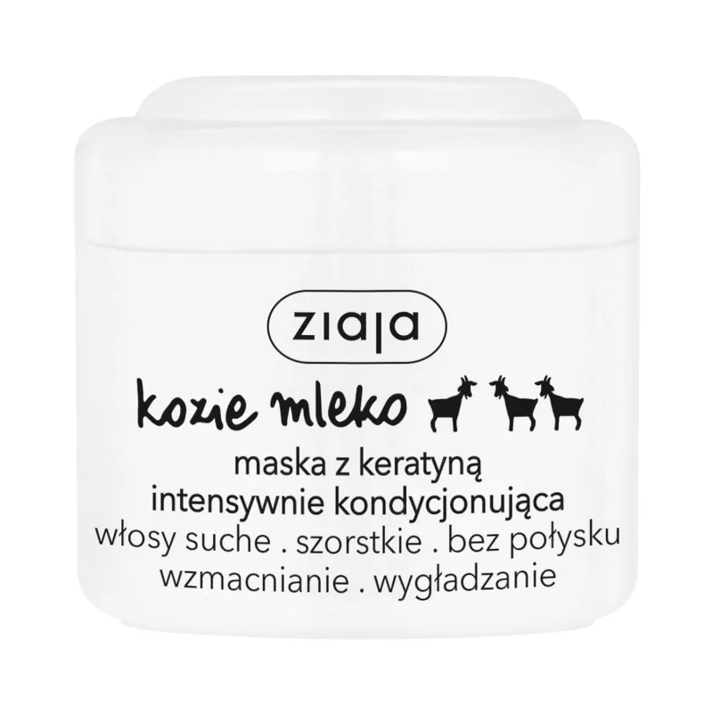 Ziaja Goat Milk, Mască de păr cu keratină pentru condiționare intensivă, 200 ml — preț și oferte